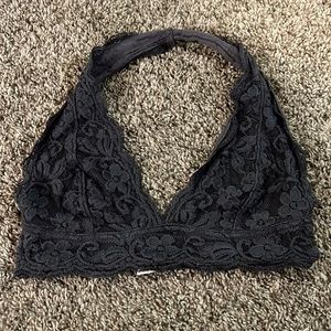 Cute lace halter bralette